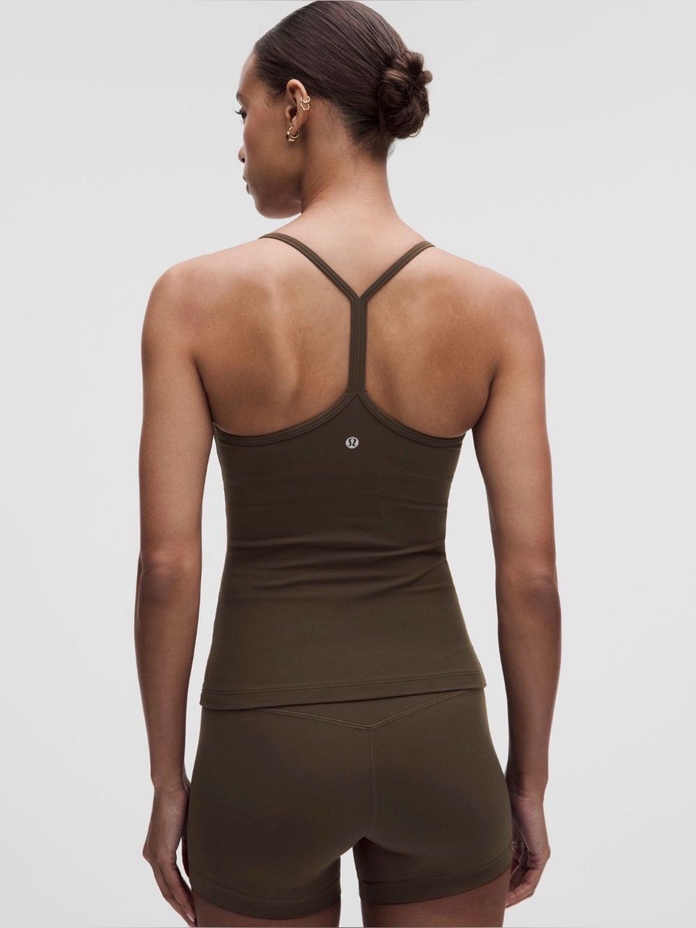 Lululemon Flow Y Tank Top Light Support, B/C Cup XL NWT $68 Retail Walnut Crunch